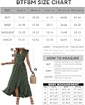 BTFBM Women V Neck Summer Dress 2026 Cap Sleeve Swiss Dot Boho Flowy Ruffle Slit Beach Party Long Maxi Cocktail Dresses