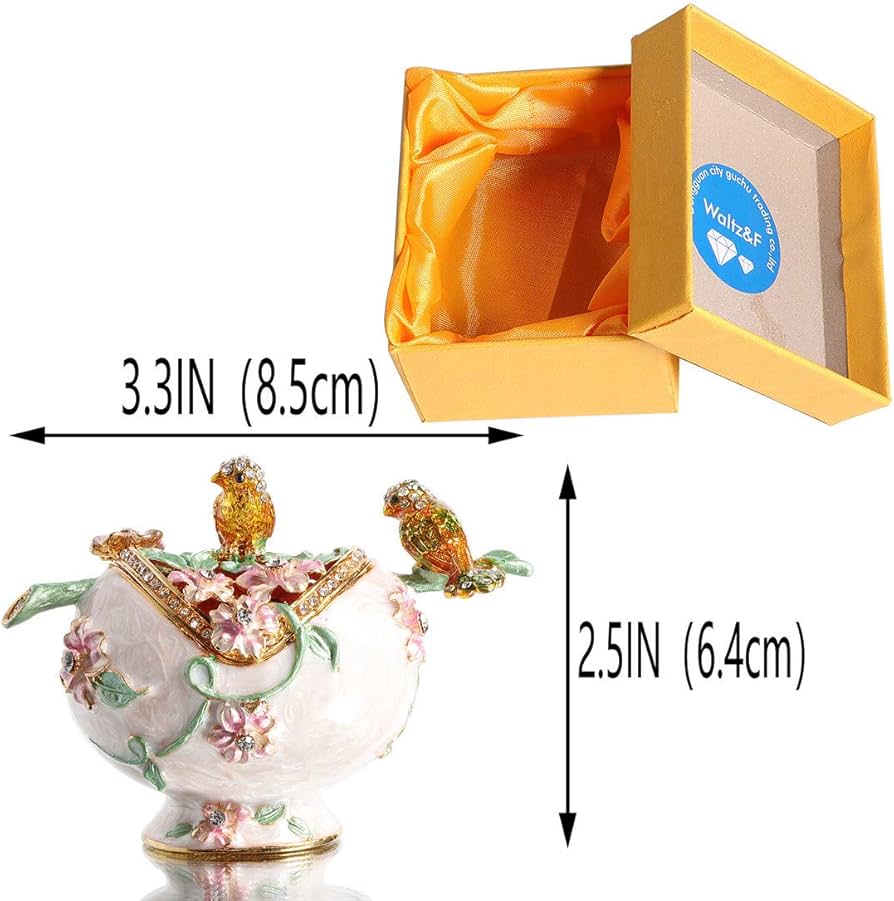 クリスタル装飾 鳥のアクセサリーケース クリスタル装飾 鳥のアクセサリーケース