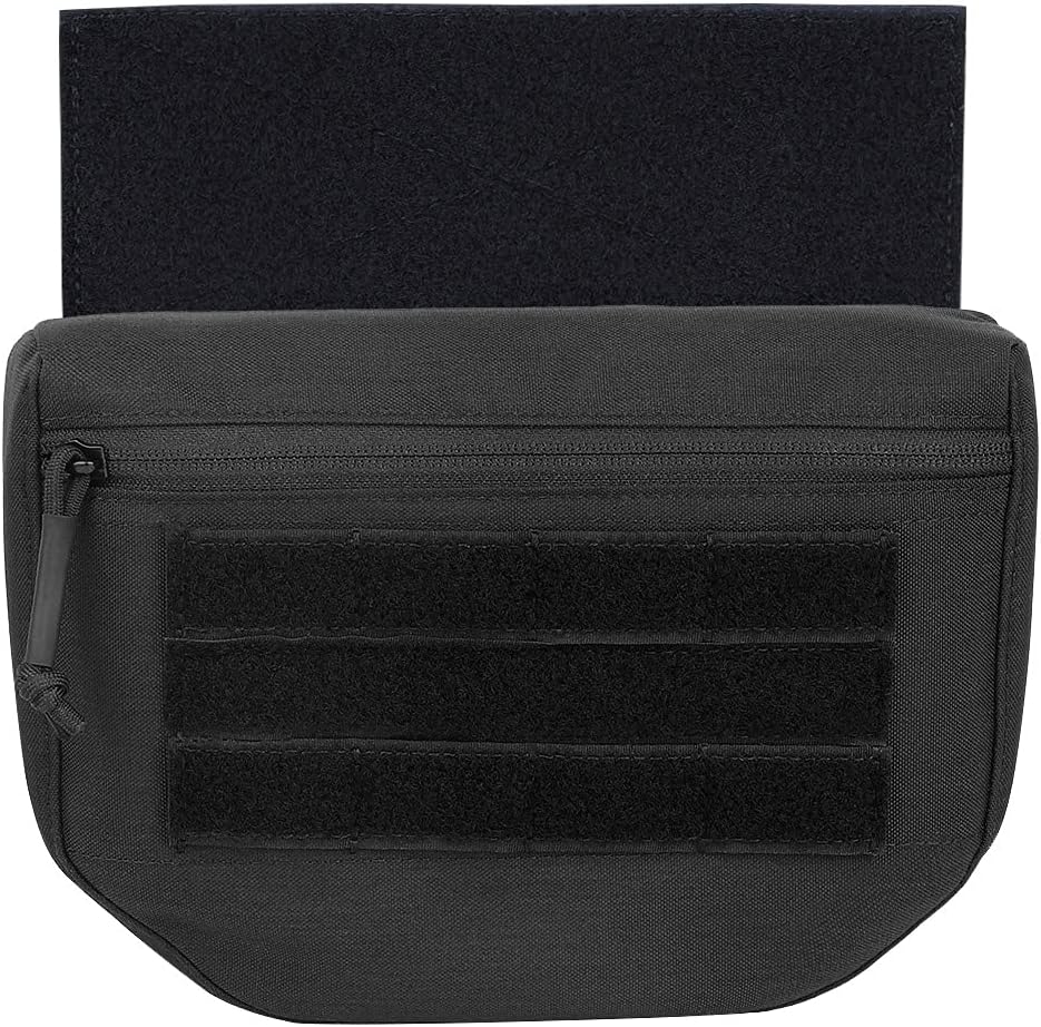 KRYDEX Tactical Dump Drop Pouch with Hook and Loop for JPC CPC AVS Vest Utility Tool Bag Airsoft Paintball