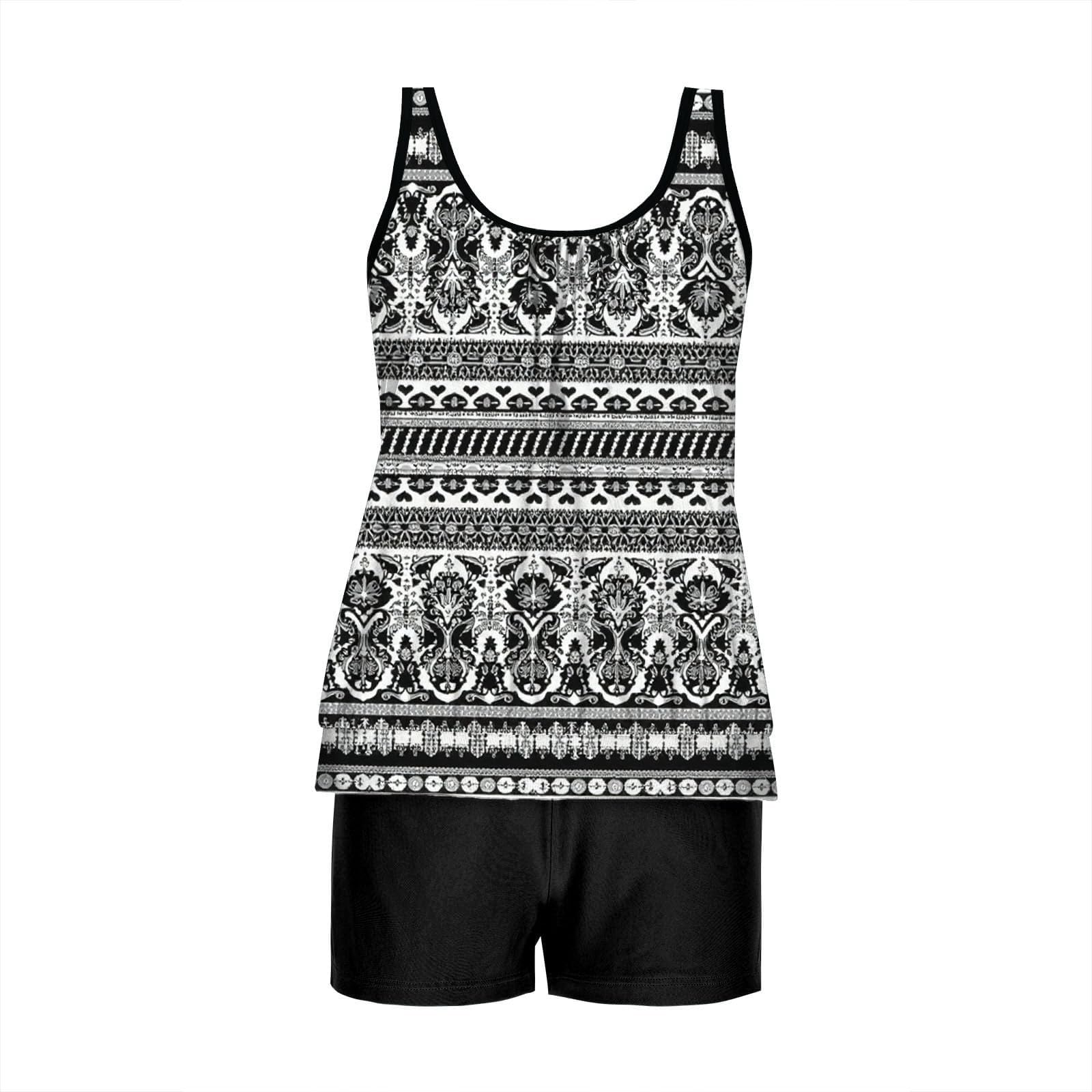 Strój kąpielowy damski stylowy zestaw tankini dla kobiet wygodny i wszechstronny strój kąpielowy na plażę, basen i wakacje. Idealny na relaksujące letnie dni i do aktywnych sportów wodnych