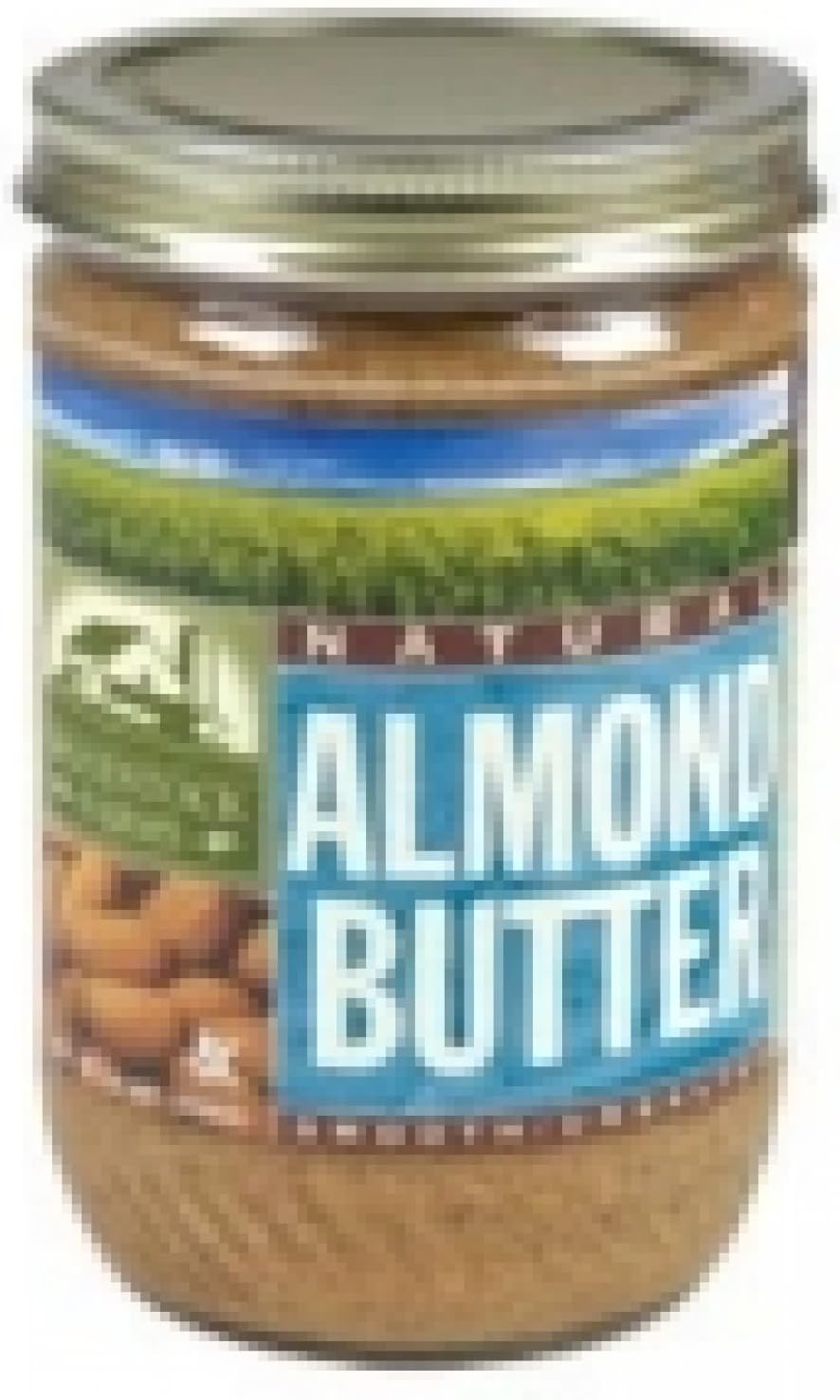 Smooth Almond Butter Unsalted 16 Ounce (454 Grams) Jar
