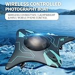 Drone sous-marin avec caméra, conception bionique, appareil de photographie d'eau sous-marine télécommande, WiFi Connectivité sans fil, transmission d'images en temps réel pour la piscine d'exploration & Lacs (1Set)