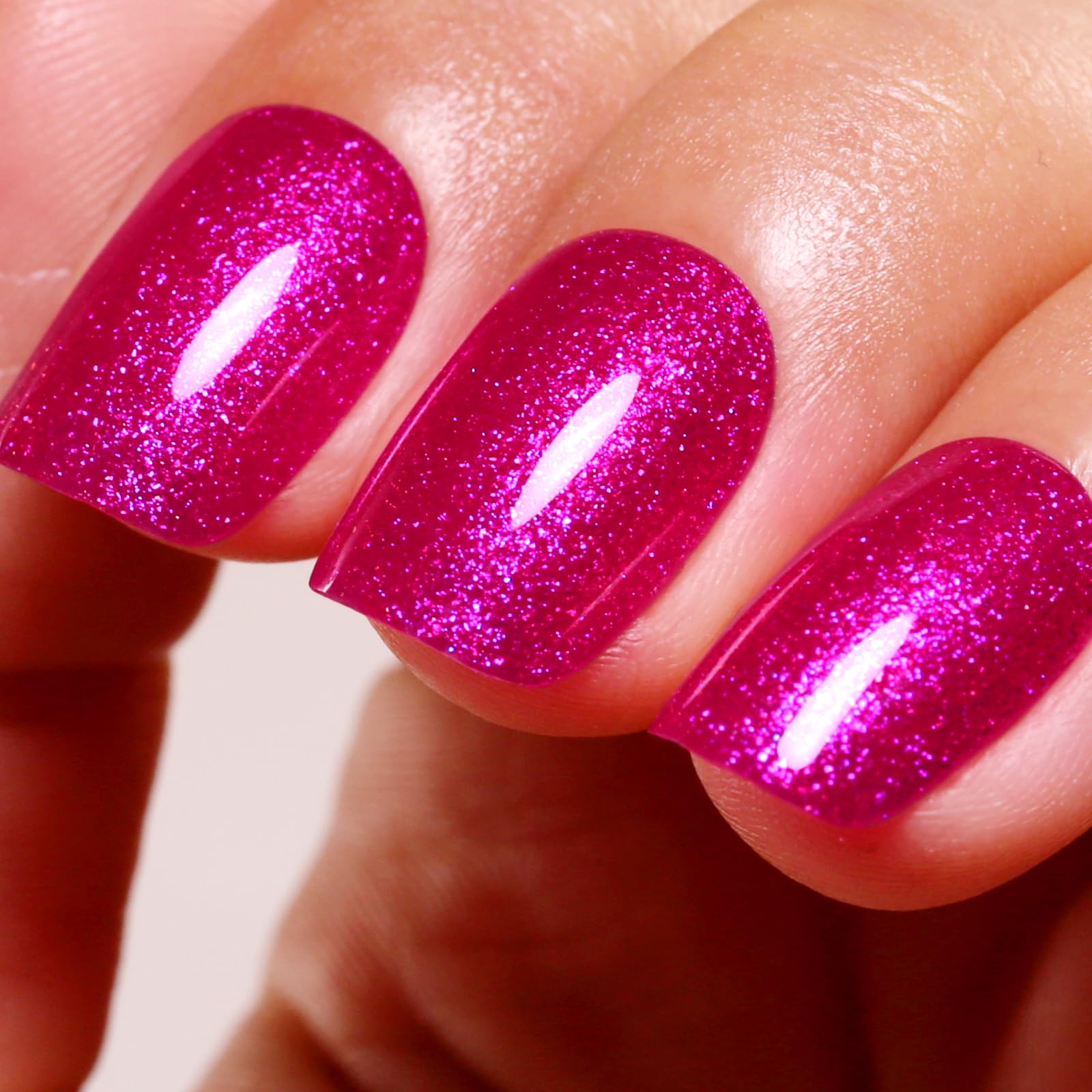 Ozzeal Iridescent Nude Mauve Pink Gel Nail Polish, 15ML Sparkle Shimmer Glitter, Soak Off LED UV Gel Nail Polish for Art DIY Manicure — view 92