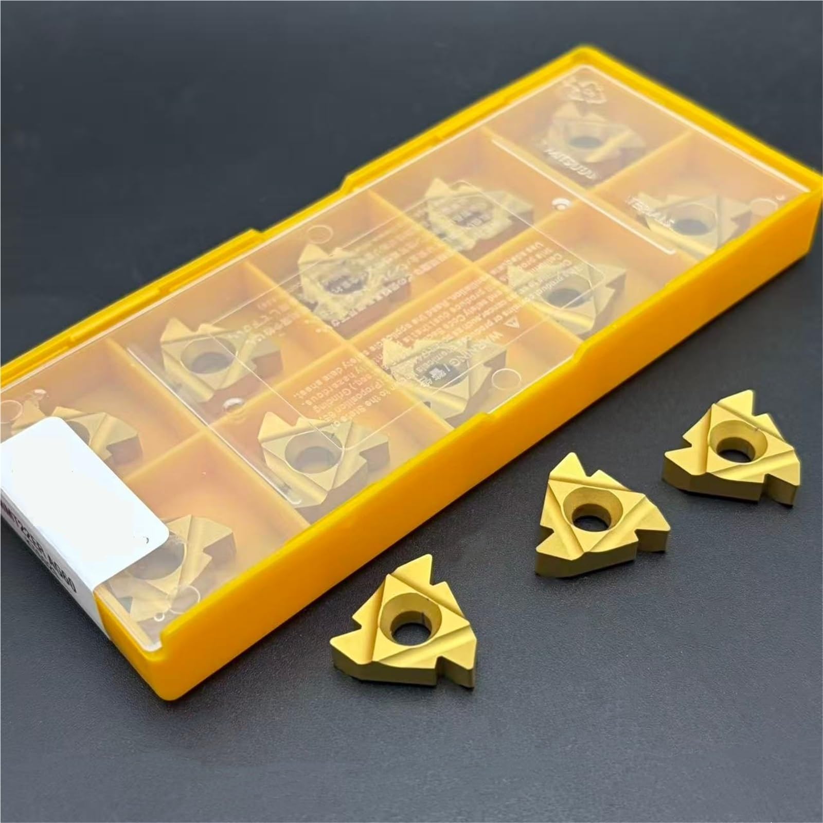 10 Uds Herramienta De Torneado Metal Procesamiento Piezas Torno Indexables Insertos Fresado CNC Carburo(MMT 22IR AG60 KT6020)