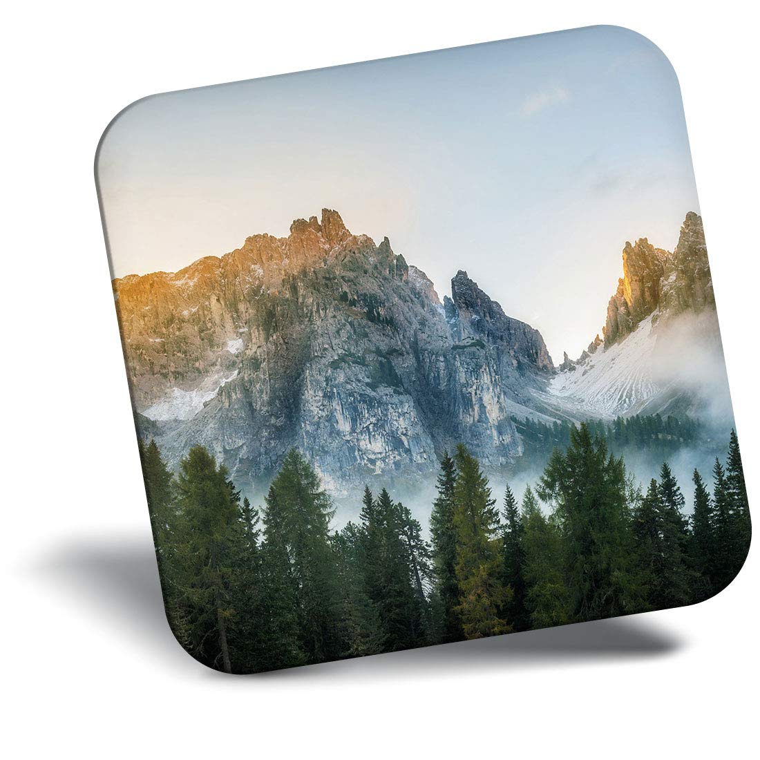 Destination Vinyl Ltd Fridge Magnet - Eastern Dolomites Italian Alps Italy 16638