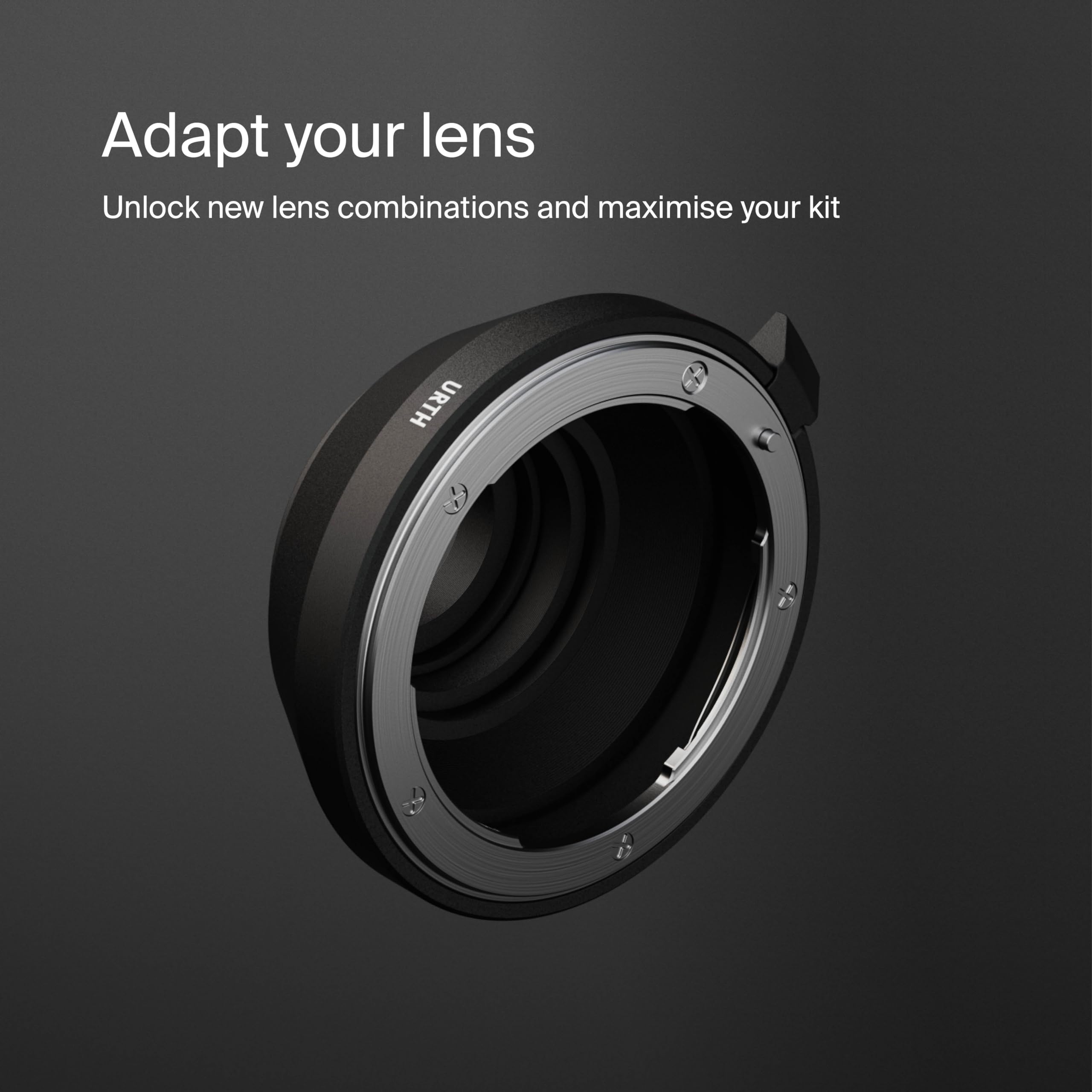 Urth Adaptador de Montura para Objetivo (Manual): Compatible con Nikon F Objetivo a C-Mount Cuerpo de cámara