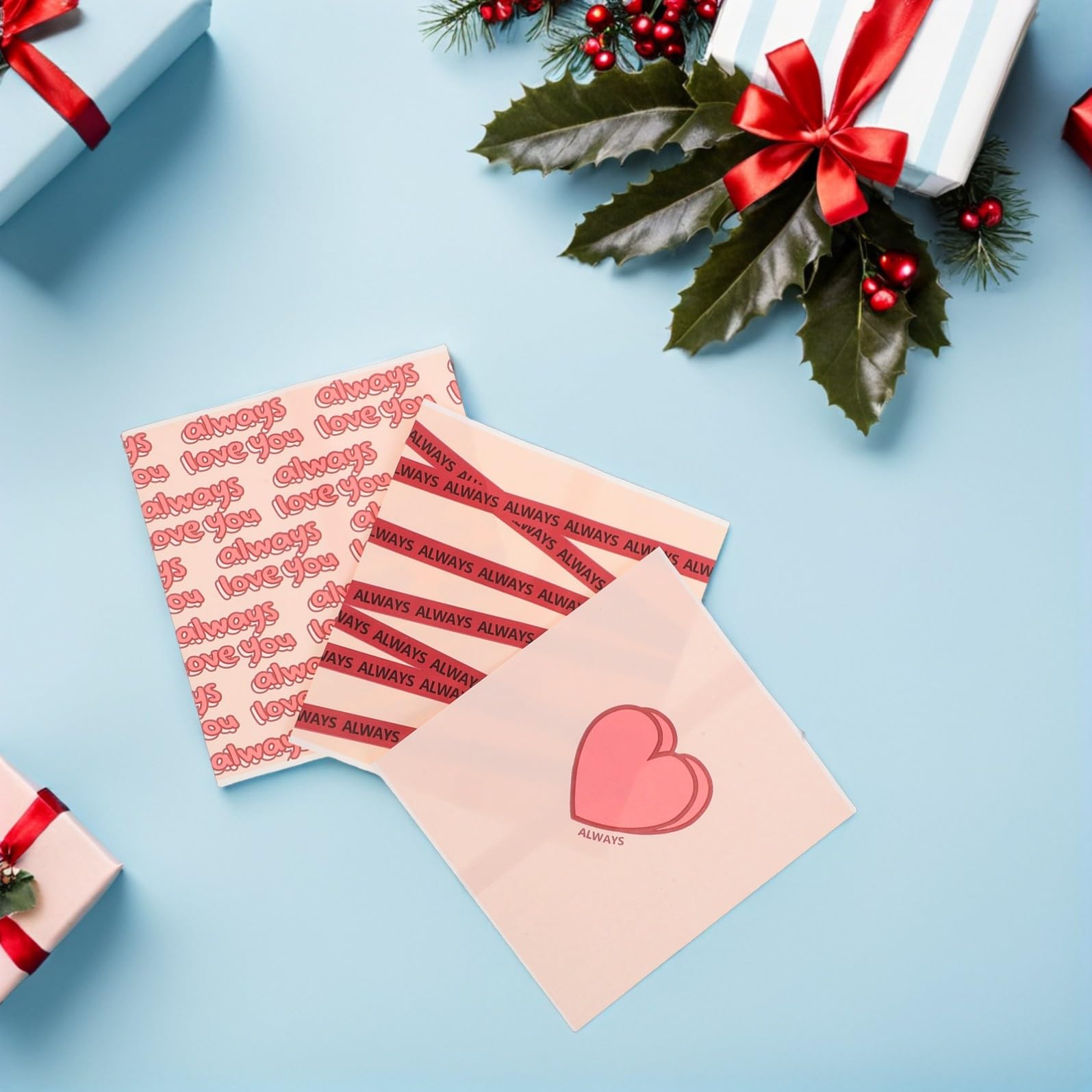 VALICLUD 5 Set Adoro Il Sacchetto Di Carta A Nastro Inglese Borsa Snack Multifunzione Sacchetto Di Prodotti Da Forno Sacchetti Per Biscotti Piccoli Sacchetti Di Caramelle 30 Pezzi * 5