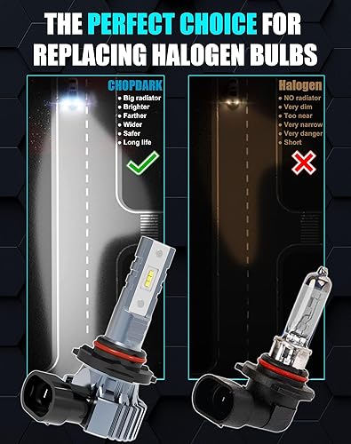 Miniatura 8 de CHOPDARK Bombillas LED H7 para faros delanteros, 4080, chips LED, superbrillantes, 130 W, 30000 lúmenes, 6500 K, blanco frío, 2 tubos térmicos de