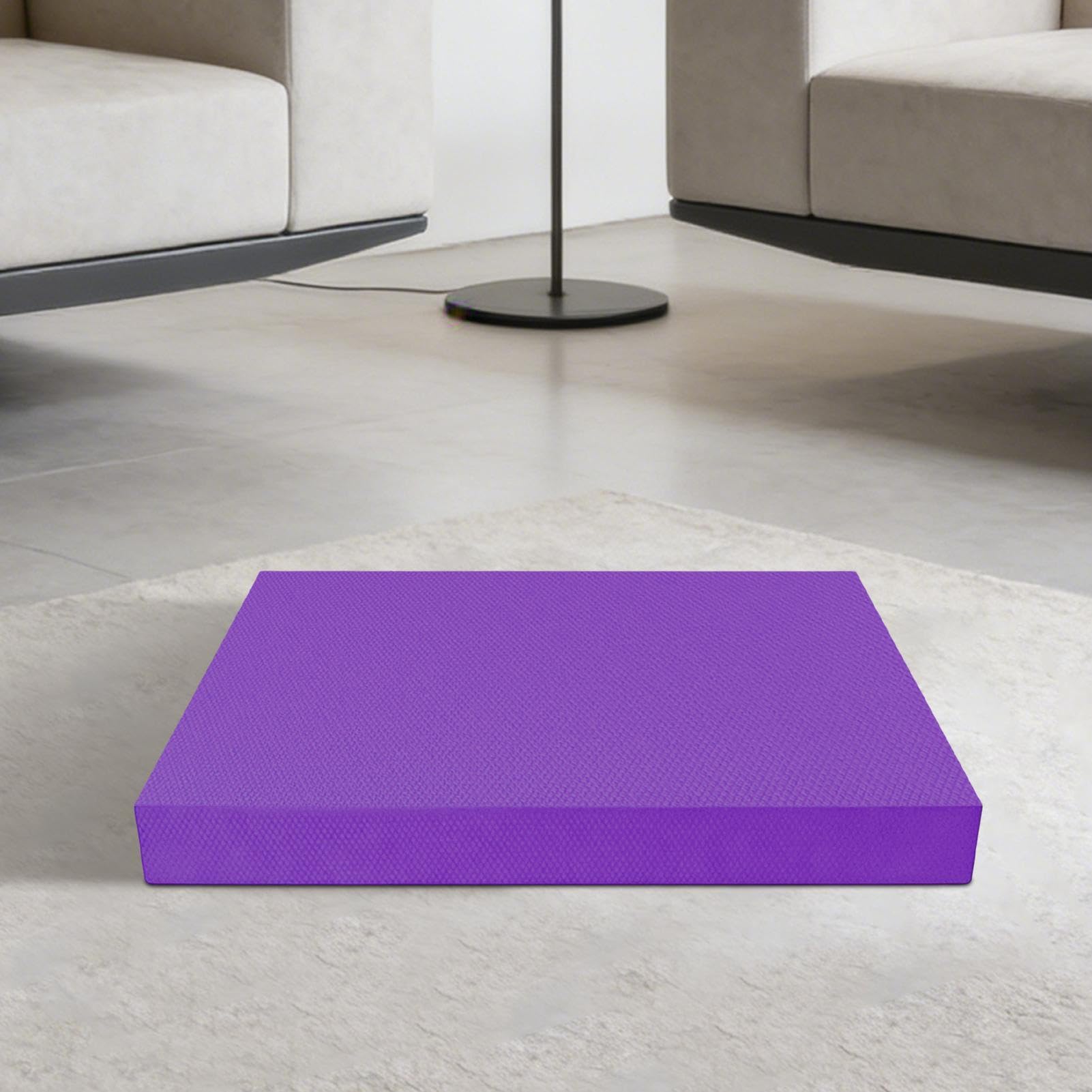 Alfombrilla para ejercicios para el equilibrio – 50 x 40 cm antideslizante, suave y gruesa, resistente, almohadilla de espuma para fitness, entrenamiento, estabilidad, fortalecimiento muscular, yoga