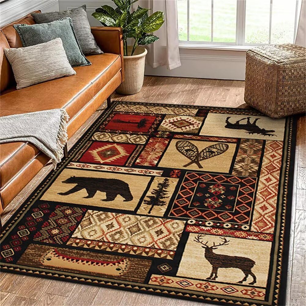 Tapis lavable en machine et résistant aux taches 90x120 CM