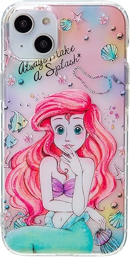 Miniatura 2 de iFiLOVE Funda para iPhone 15 Plus, para niñas y mujeres, linda funda protectora de dibujos animados Ariel Princess, delgada, suave, TPU