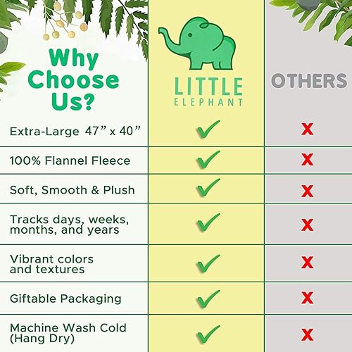 Miniatura 9 de EARVO EADS473 - Manta de fotografía de cactus de 47 x 40 pulgadas, manta de memoria mensual para recién nacidos, para nuevas mamás en crecimiento,