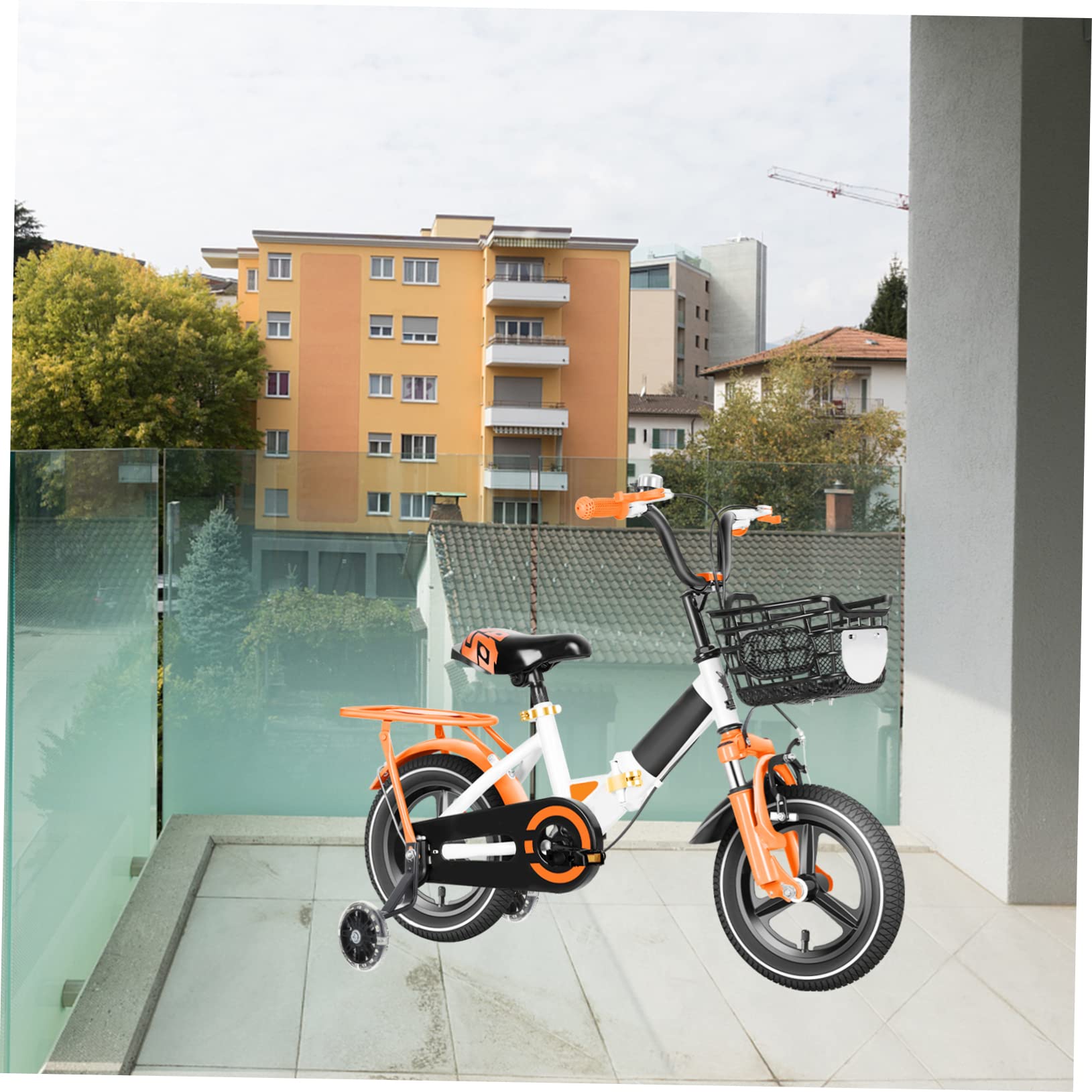 Milisten Roues d'entraînement de vélo balancier vélo Enfant Enfants+vélos vélos pour Enfants vélo Adulte Volant Voiture balancier Enfant Roues d'équilibre de vélo d'enfants PU Black