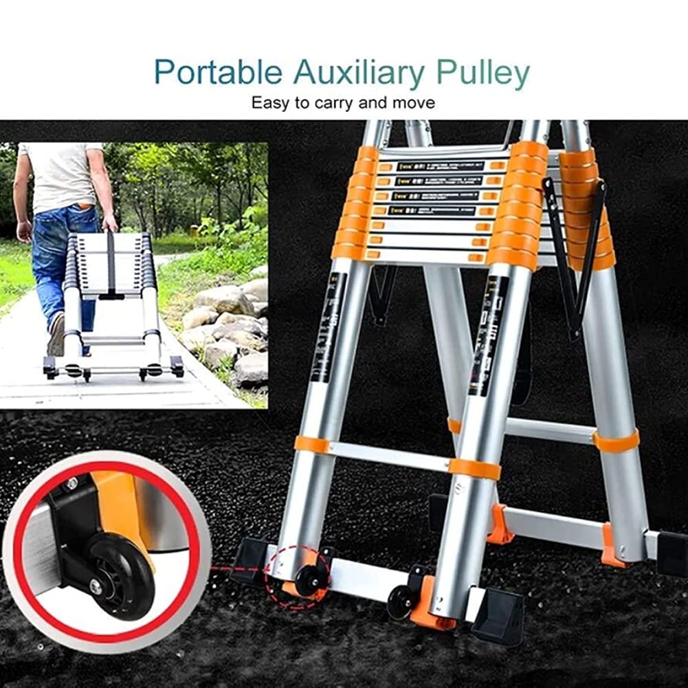Amazon.co.jp: 脚立 ポータブル多目的アルミポータブル伸縮はしご DIY 