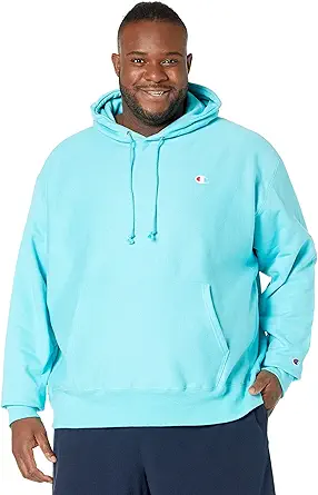 Champion Hoodie, Reverse Weave Fleece Comfortable Pullover Sweatshirt for Men, Graphic