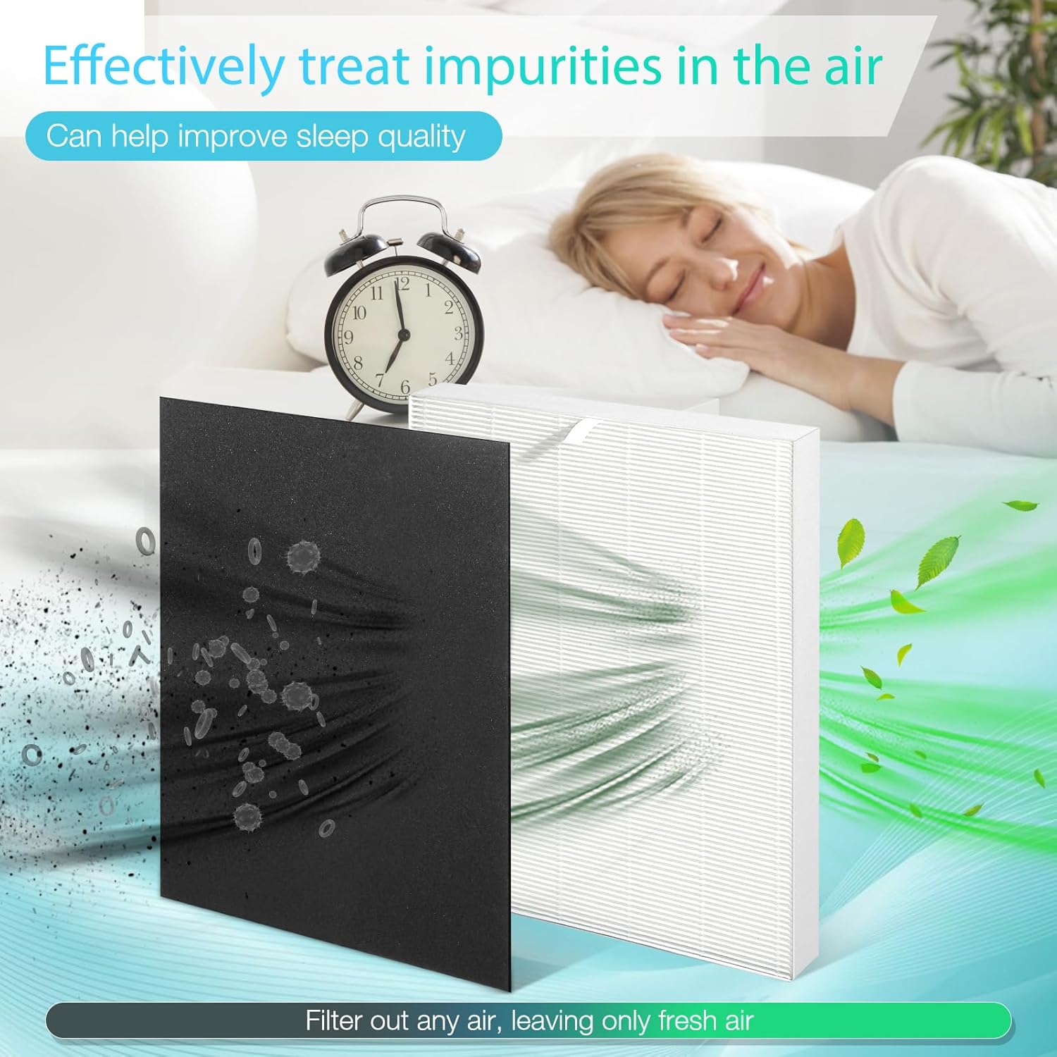 4 Pack Upgraded Air 108 Filter Replacement, Compatible with Oreck AirInstinct 75, 100, 108, 150, 200 Air Purifiers, Includes 4 Filters and 8 Carbon Fiber Pre-Filters - Image 3