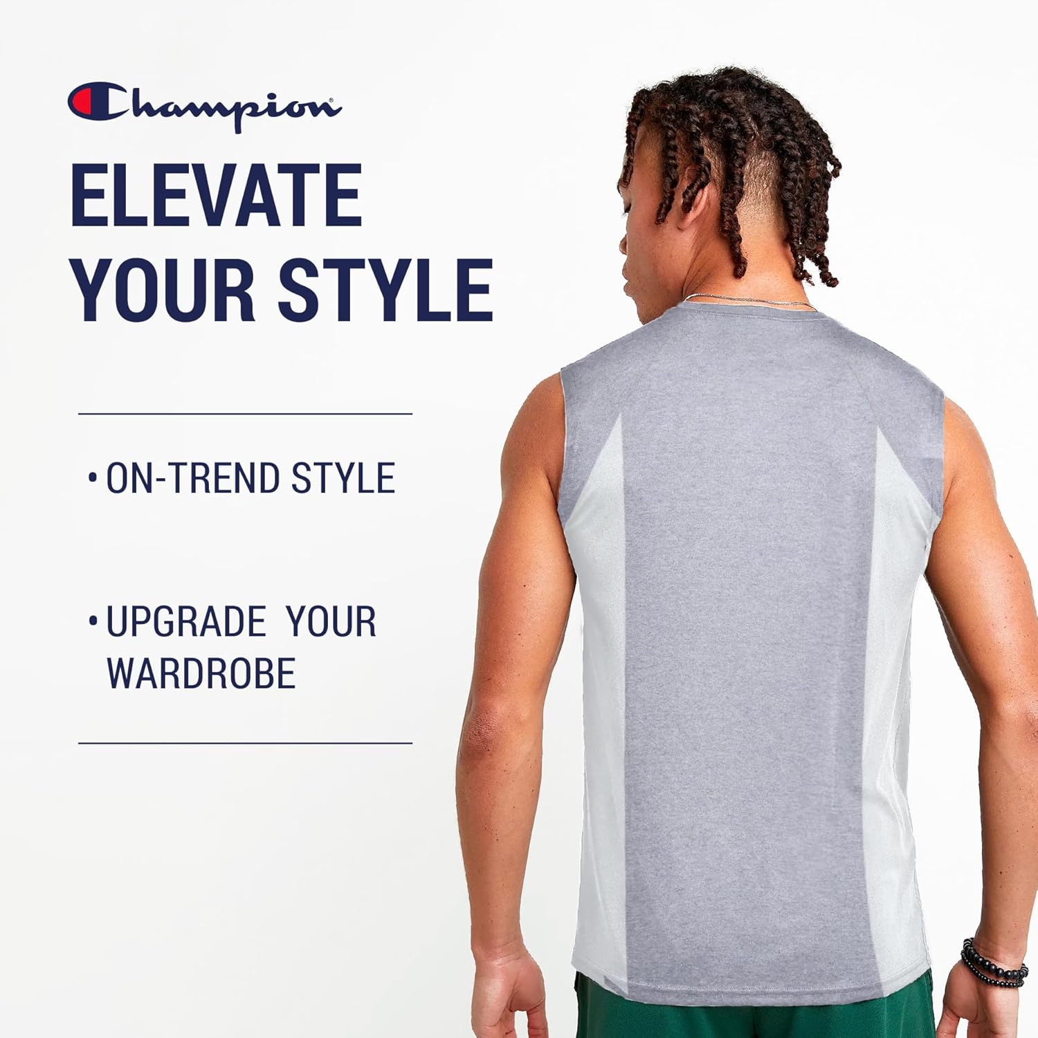 Champion Big and Tall Muscle T Shirts for Men - Cotton Mens Sleeveless Tees - Image 3