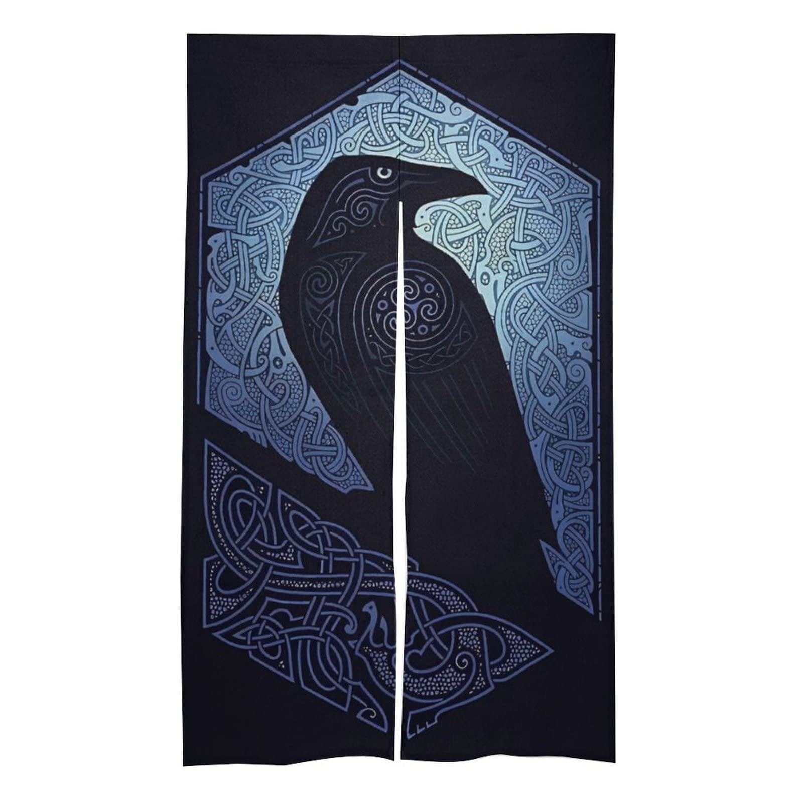 Rideau de chambre occultant boussole viking pour une ambiance nordique unique