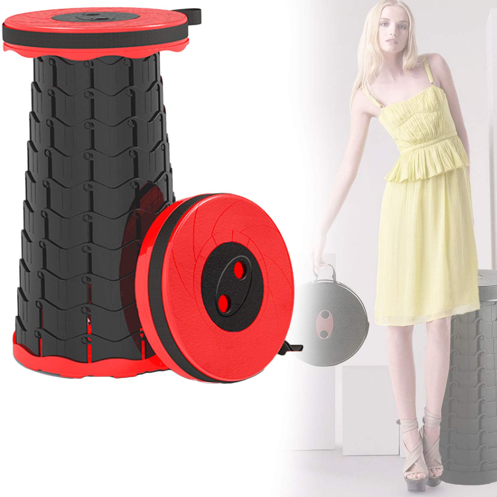 Tabouret de pêche télescopique portable idéal pour le camping et les pique-niques