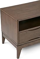 Vista 4 de SIMPLIHOME Harper - Soporte universal para TV de madera maciza, 60 pulgadas de ancho, industrial, centro de entretenimiento para sala de estar