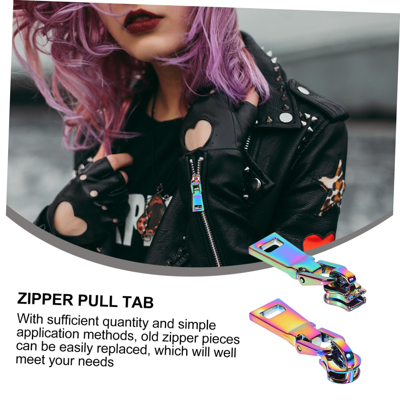 SHINEOFI 30piezas Coloridos Tiradores De Cremallera Metálicos Para Equipaje y Mochilas Accesorios Prácticos De Reemplazo Para Ropa y Manualidades