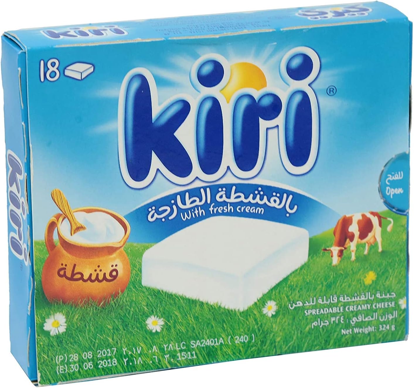 Kiri Cream Cheese, 18 Portion, 324g Pack of 1 Buy Online at Best