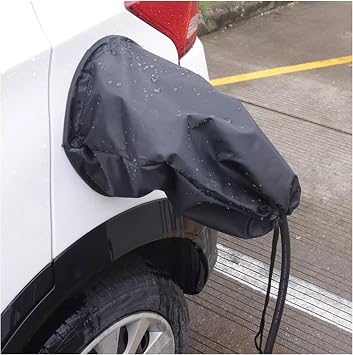 EV Charging Port Cover,EV Charger Port Cover,Magnetic Electric Car Charger Plug Cover for Fit Most Electric Vehicles,Transparent Design,Outdoor Snowproof RainproofSize17.3 * 18.1in