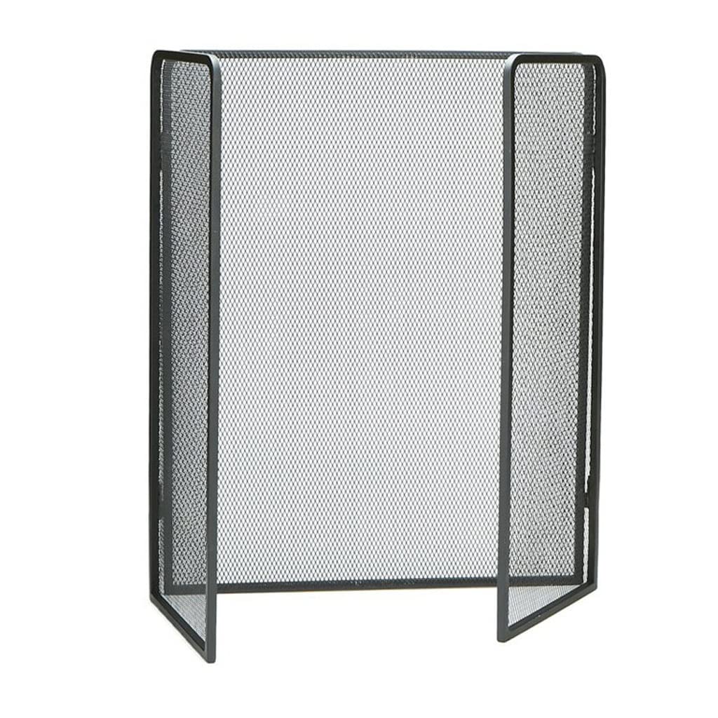 Schermi per Caminetti di Guardia Schermo Semplice e camino moderno con Net tre volte domestica semplice camino decorazioni Partition Spark Guardrail fuoco di copertura pieghevole Accessori per Caminet