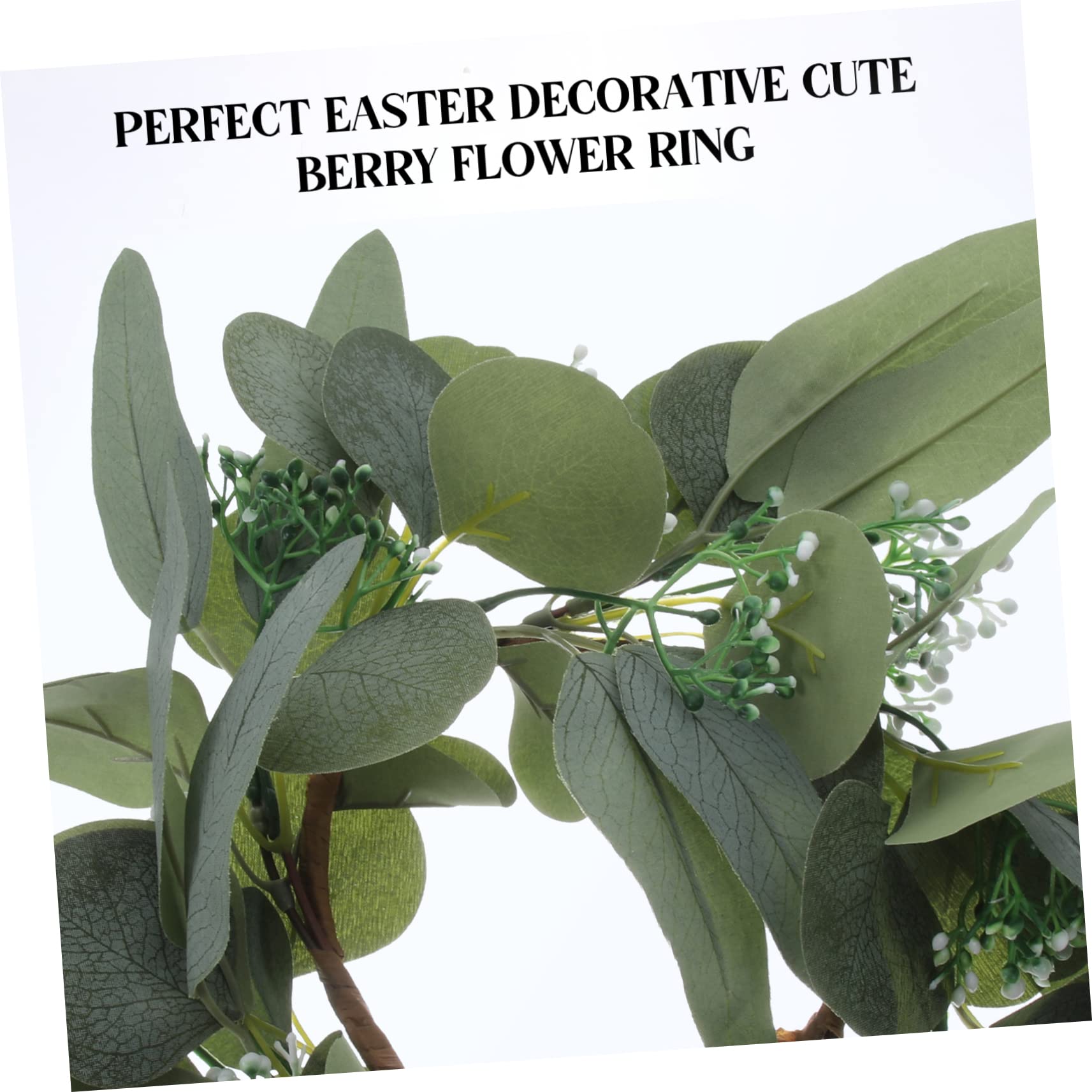STOBAZA 5stücke Künstlicher Eukalyptus Kerzenkranz Wreath Für Festliche Tischdekoration Für Hochzeiten Weihnachten Besondere Anlässe Mit Lebhaften Farben Und Realistischen Blättern