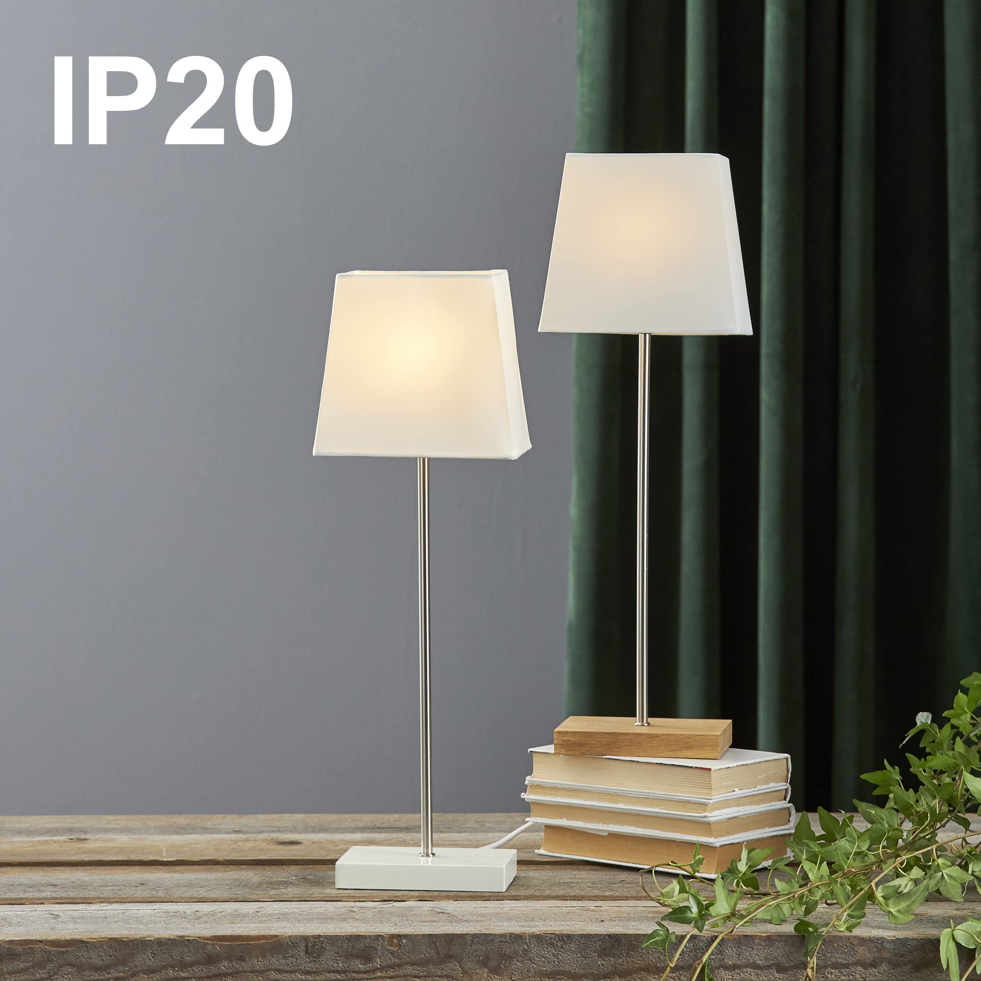 Star Trading Leo Lampe De Table Avec Abat-jour Interchangeable