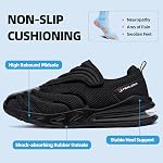Non Slip Diabetic Shoes for Men Wide Slip On Swollen Feet Walking Sneakers | Kitchen Chef Restaurant Food Service Work Shoes