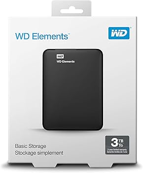 Amazon | WD HDD ポータブルハードディスク 3TB WD Elements Portable