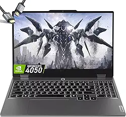 Lenovo - Laptop para jogos LOQ RTX 4050-AMD Ryzen 5 7235HS - Tela IPS FHD de 15,6 G-SYNC - 64 GB RAM -SSD PCIe de 2 TB -Windows 11 - Teclado retroiluminado - Gamer Computadora Portátil