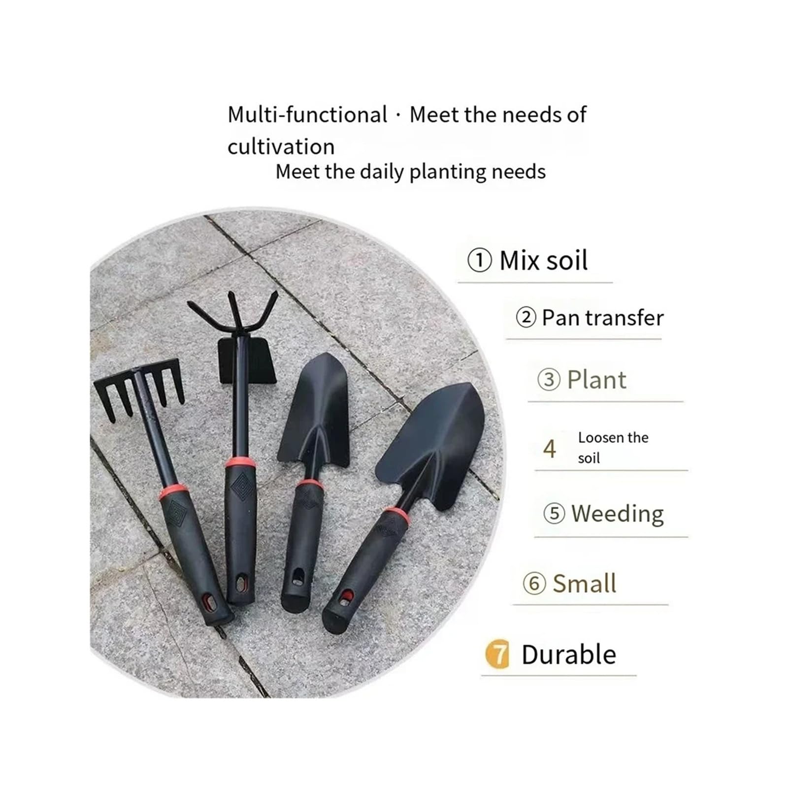 Pala De Jardinería, Juego Pequeño Cuatro, Herramientas for Verduras(Horticulture 4 piece)