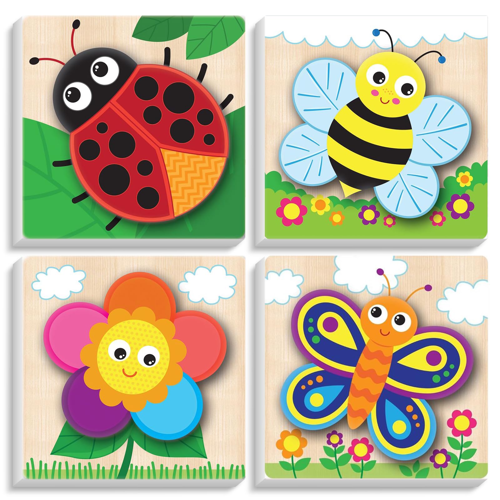 Amazon.com: Framed 4 Pack Paint by Numbers Kit for Kids, Cute