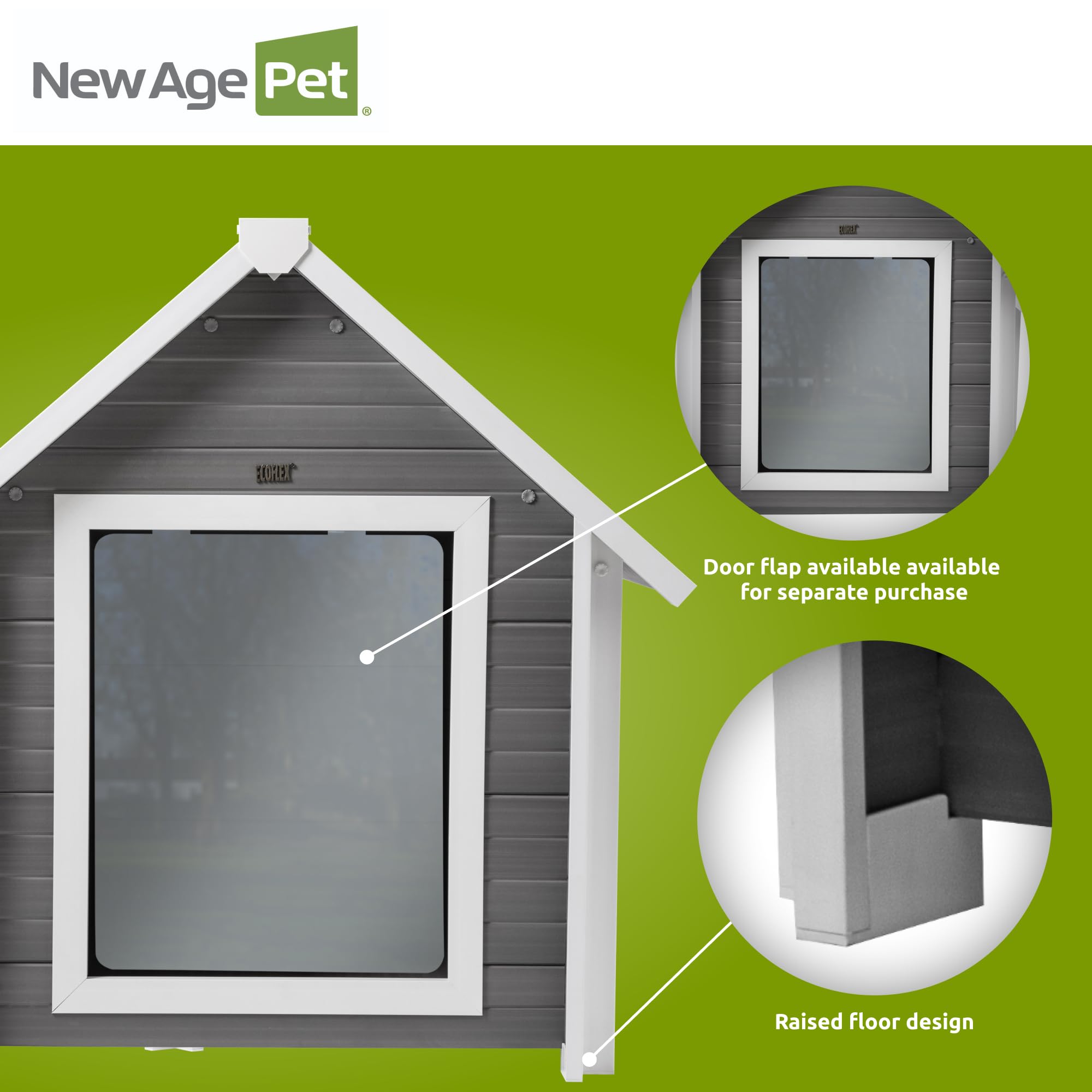 NEWAGEPET（ニューエイジペット）XL Amazon.com : New Age Pet ECOFLEX Bunk Style Dog House, XL, Weather
