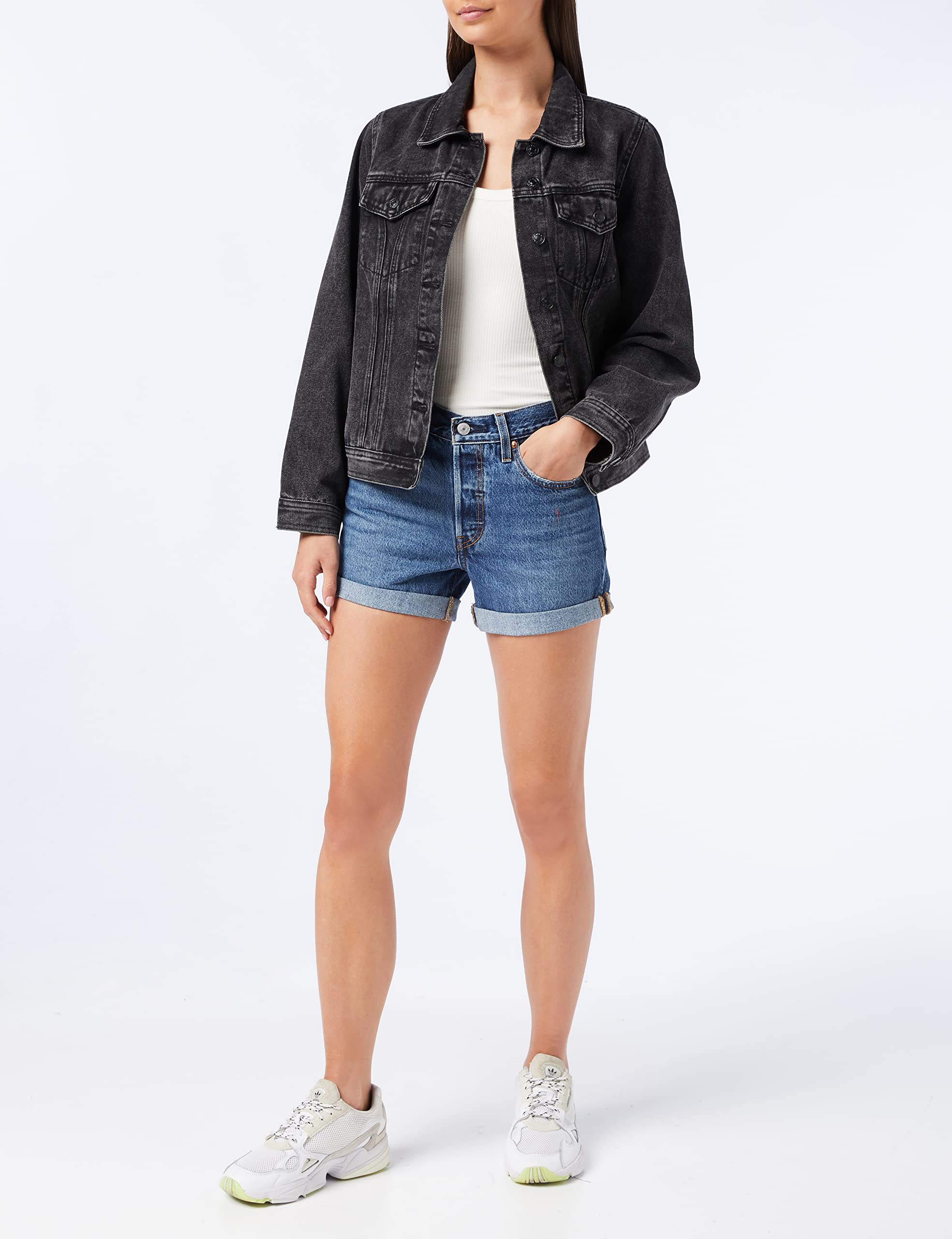 Levi's Damen 501® Rolled Short Denim Shorts – Bild 3