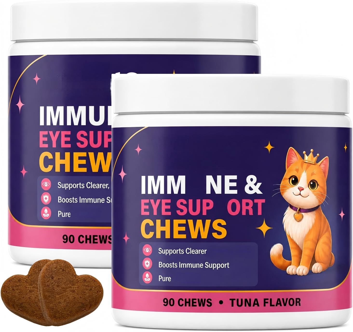 Cat Immune & Eye Support Chews, 90 Count