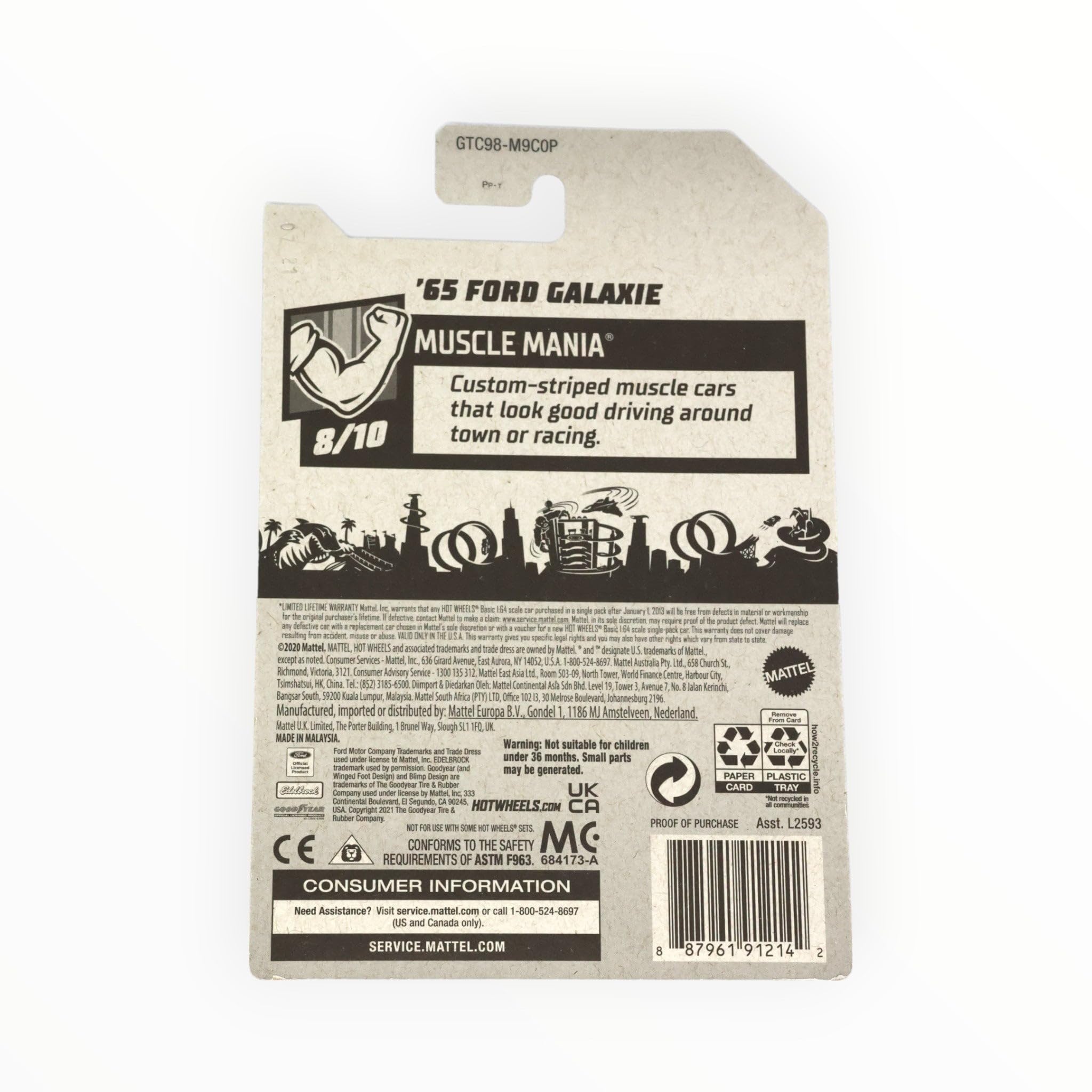 Amazon.com: Hot Wheels 2021 - '65 Ford Galaxie - Treasure Hunt