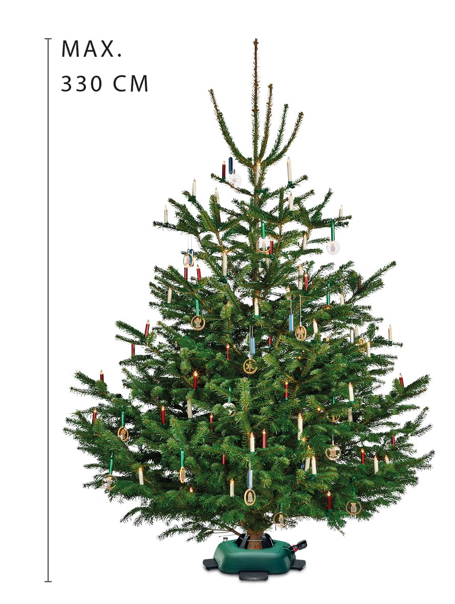 Krinner® Tree Genie L Christbaumständer Weihnachtsbaumständer mit extra Stabilisierungsfüße Baumhöhe 3,30m inkl. Fußpedal und 3,8 Liter Wassertank 94735