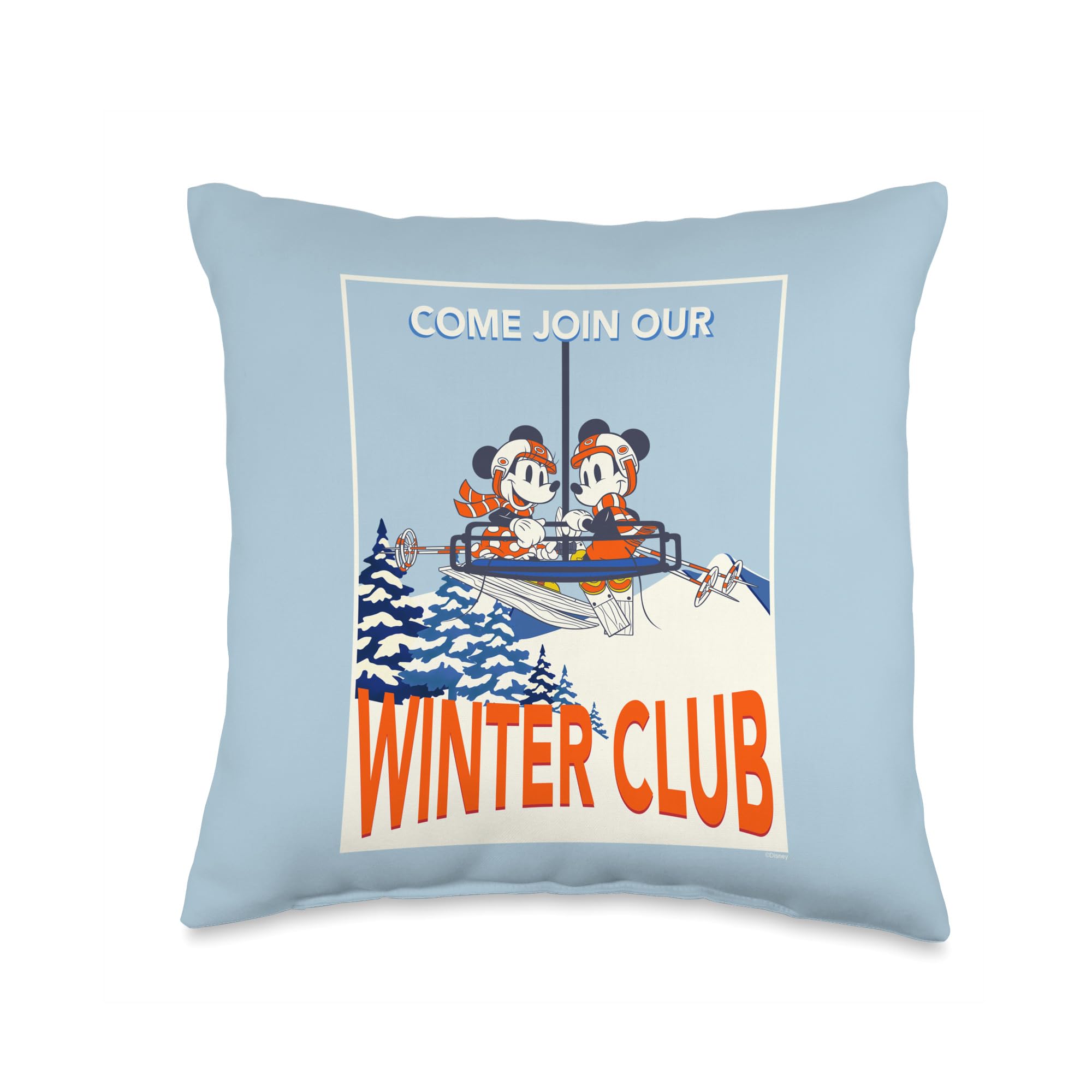 Coussin de ski Disney parfait pour cocooner au coin du feu cet hiver