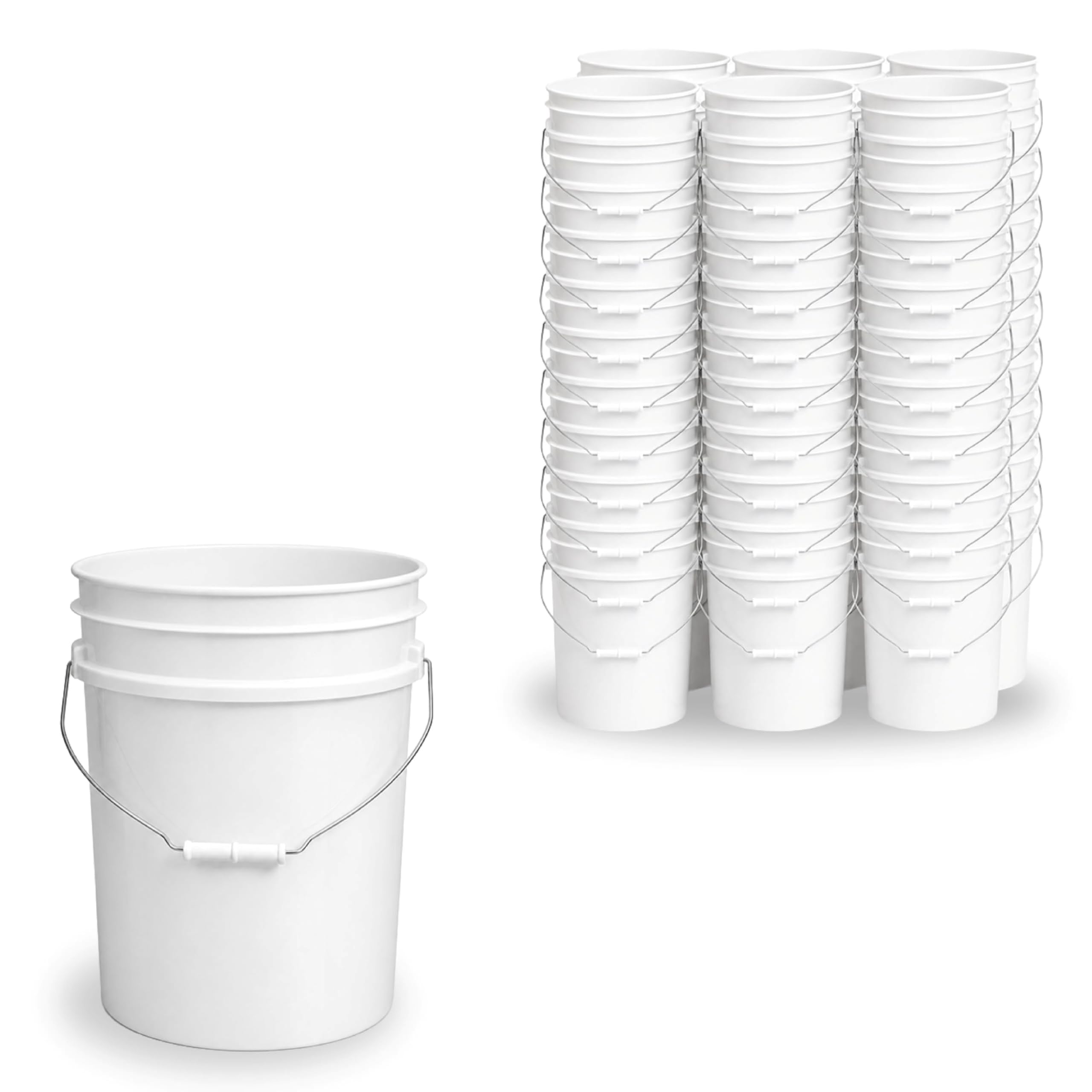 ePackageSupply 5 Gallon Bucket - Food Grade Bucket Lid Not Included, White