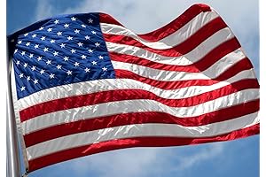 VIPPER American Flag 2.5x4 ft Nylon US Flag for Outdoors