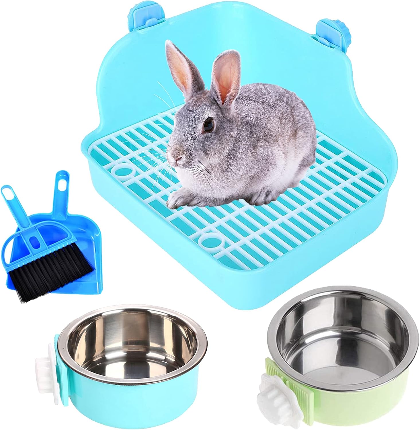 Rabbit Litter Box For Cage Bunny Corner Litter Bedding Box Small Animal