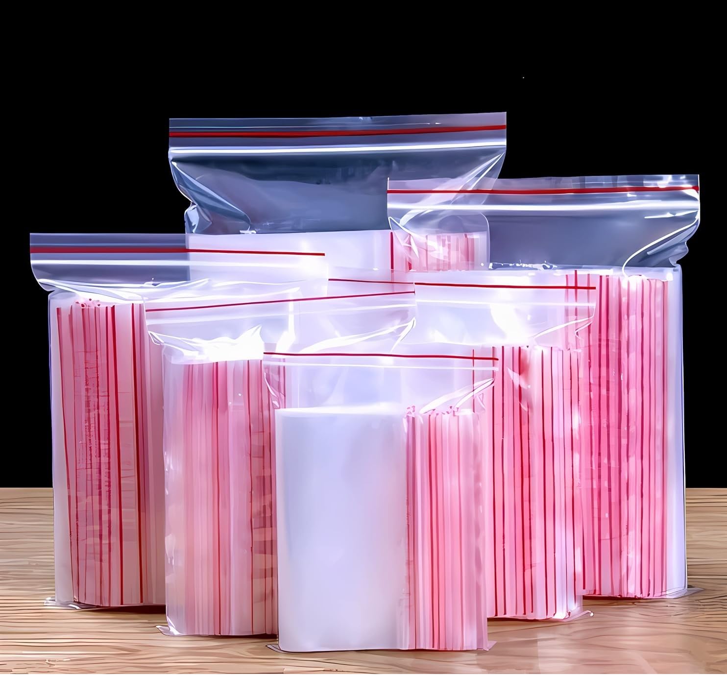 ProKart Premium Multi Purpose Re-Usable Transparent Zip Lock Storage Zipper Pouch Bags for Freezer, Refrigerator Food, Fruits, Seeds, jewellery, Coins (Medium) Transparent (5" x 7", 50) (B0D2P9YVPF) Amazon Price History, Amazon Price Tracker