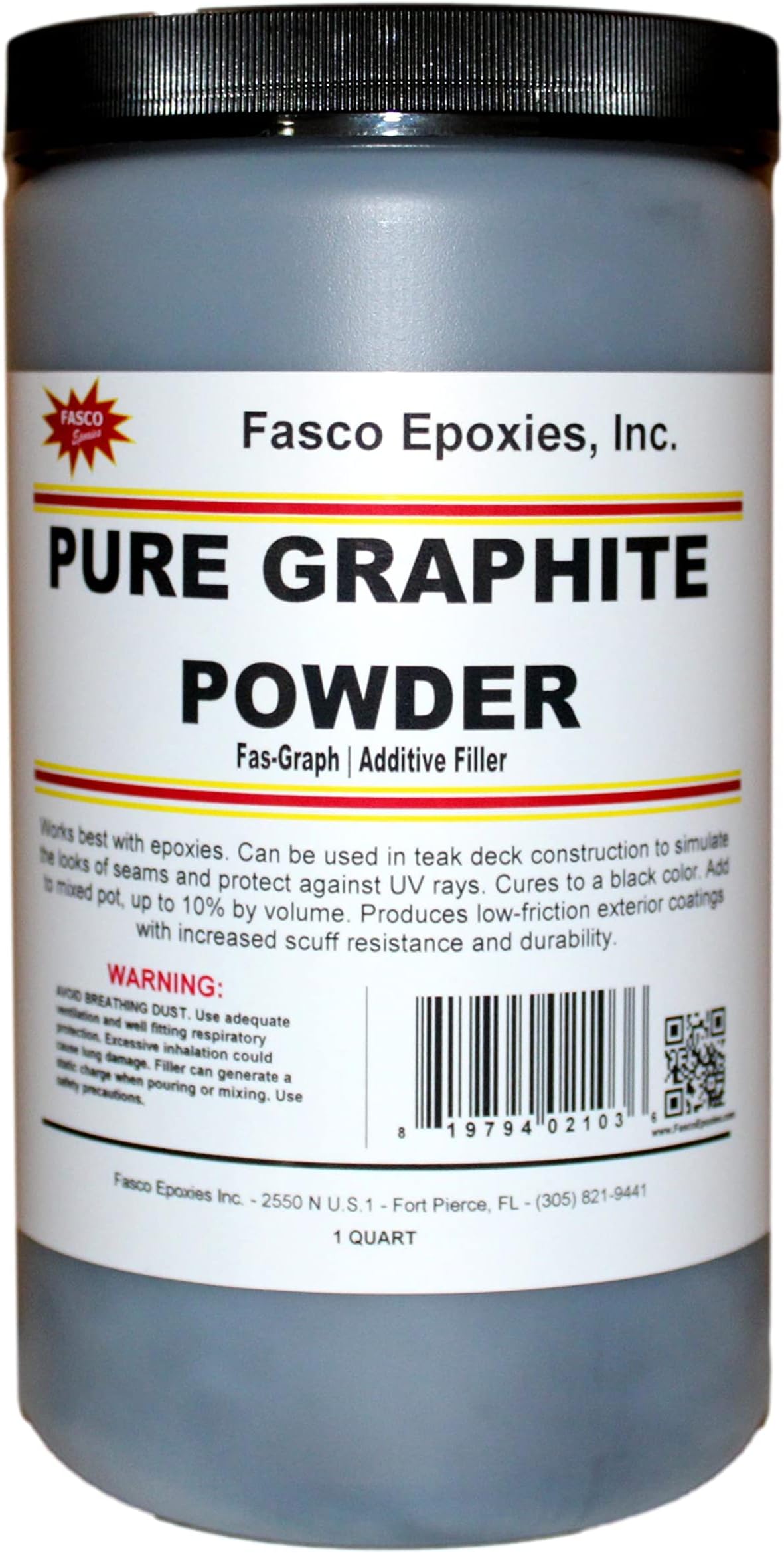 Fasco Epoxies Pure Graphite Powder Quart
