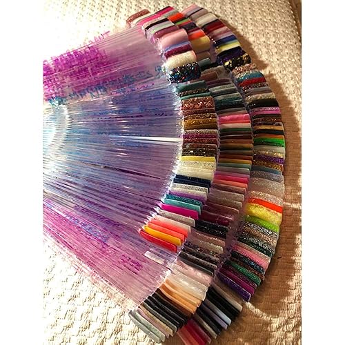 Miniatura 7 de Hedume Juego de 12 puntas en total de 600 puntas transparentes con soporte de anillo dividido de tornillo de metal, puntas transparentes en forma de