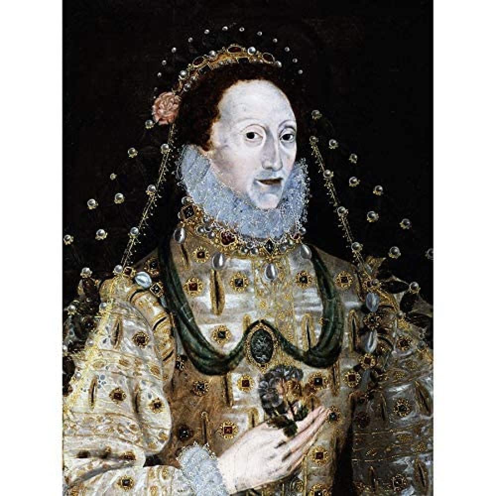 Portrait Queen Elizabeth First England Painting Royal Historic Art