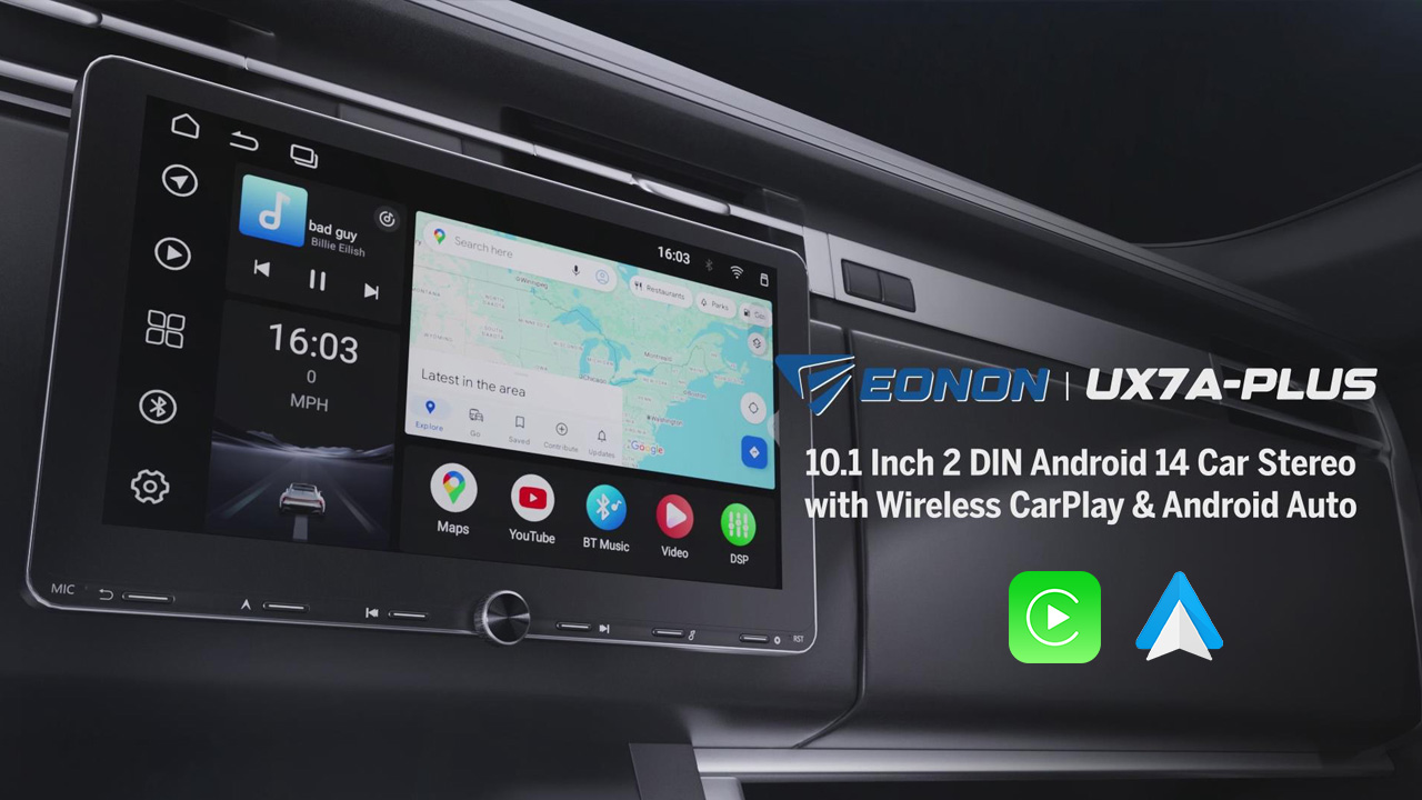 Amazon.com: Eonon 4+64GB Android 14 Double Din Car Stereo 10.1