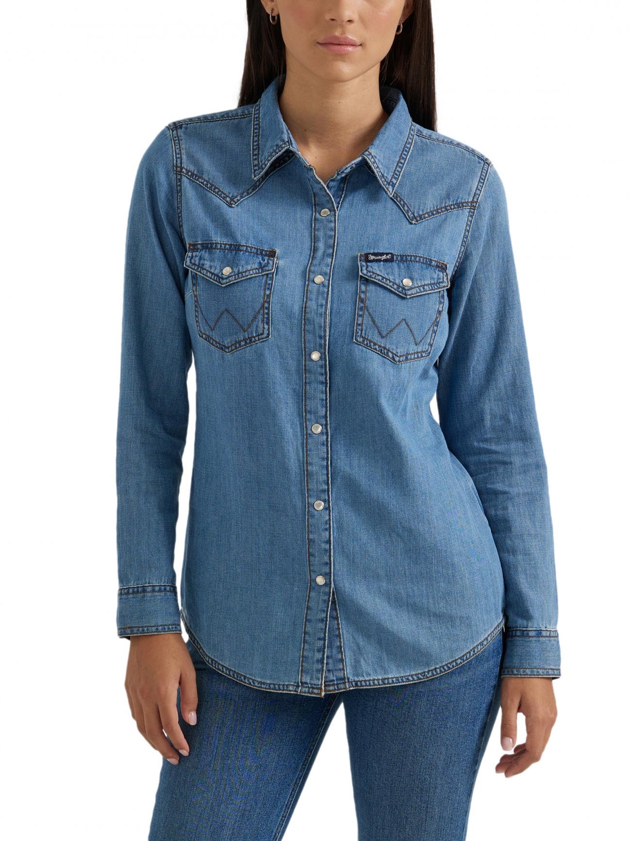 Wrangler Lange Mouwen Blouses voor Dames